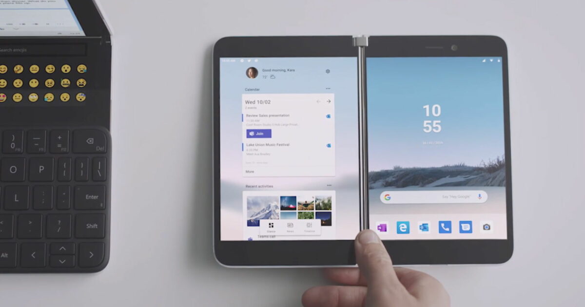 Surface Duo Video Screenshot Emojis Header