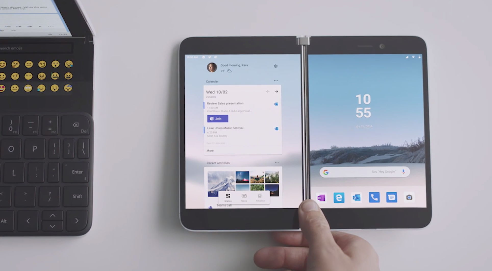 Surface Duo Video Screenshot Emojis Header
