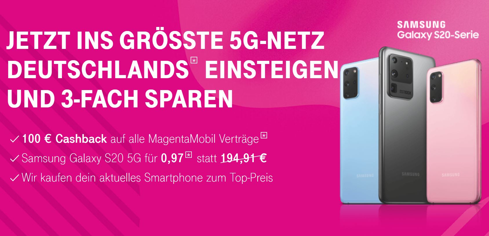 100 Euro Cashback Telekom Startet Aktion Fur 5g Tarife