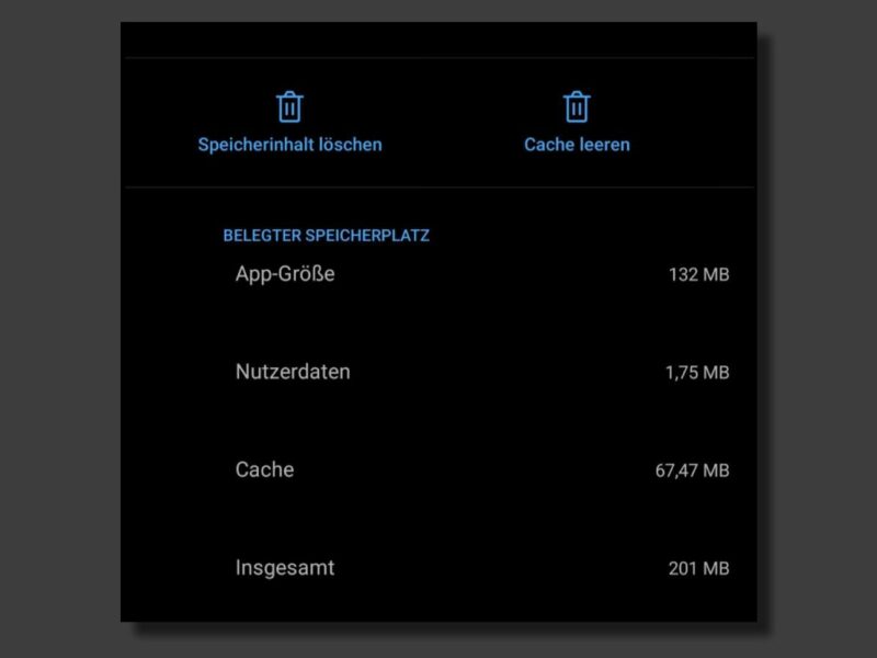 App Daten Und Cache Löschen