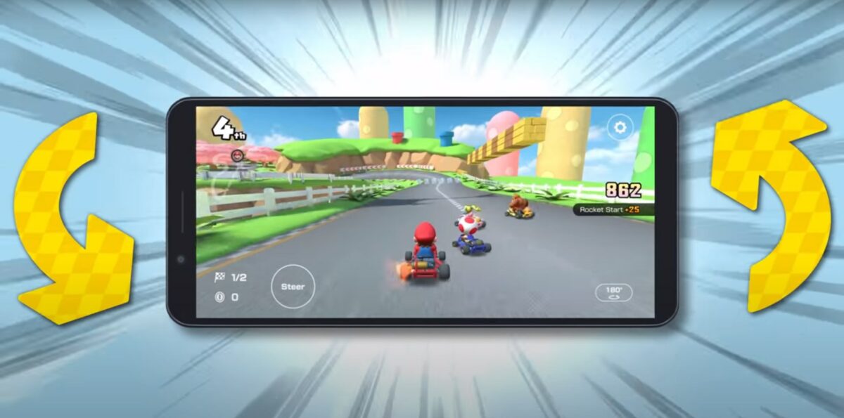 mario kart tour landscape