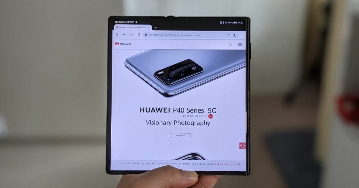 Huawei Mate Xs Aufgeklappt Head