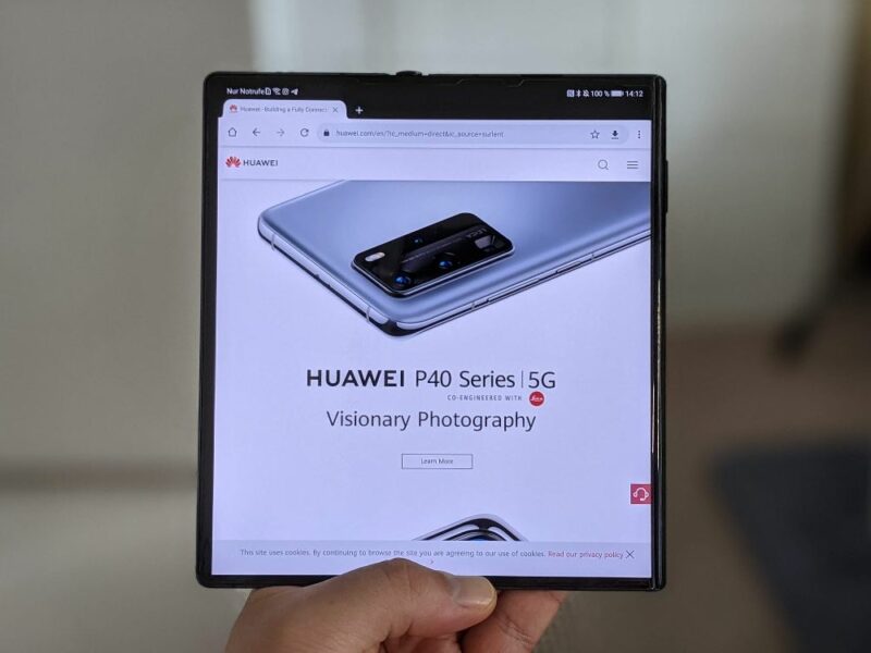 Huawei Mate Xs Aufgeklappt Head