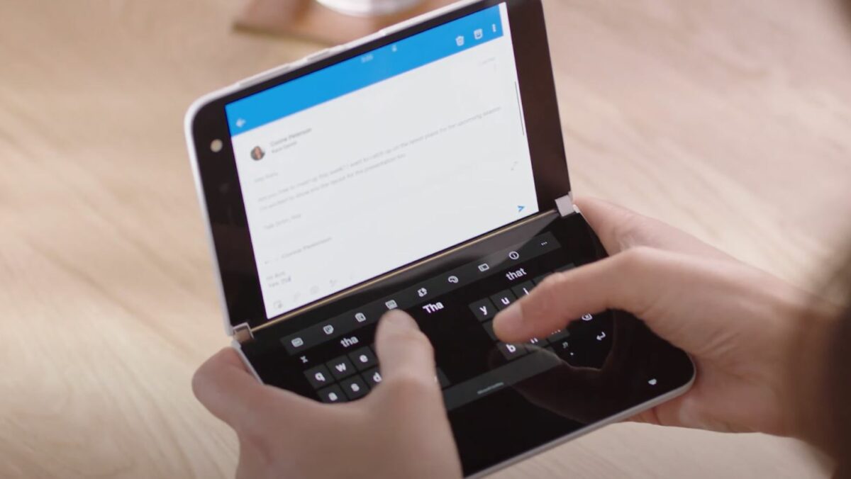 Microsoft Surface Duo Display Tastatur