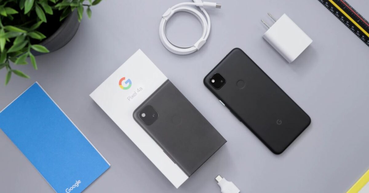 Google Pixel 4a Ausgepackt Unboxing Paket Box Verpackung Ovp