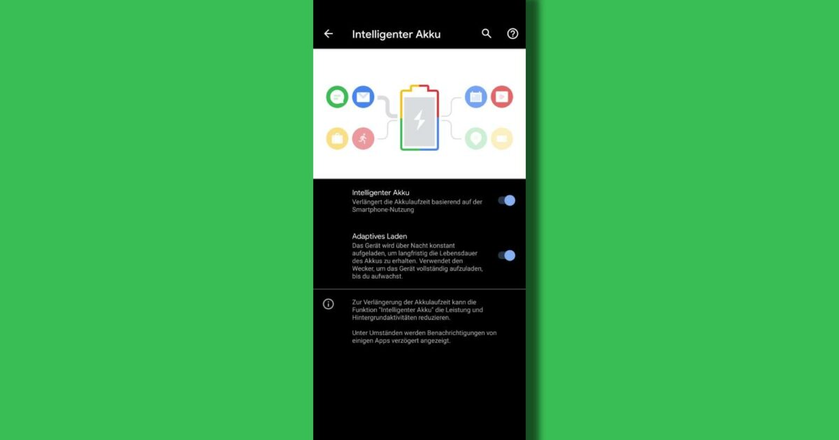 Google Pixel Intelligenter Akku Adaptives Laden