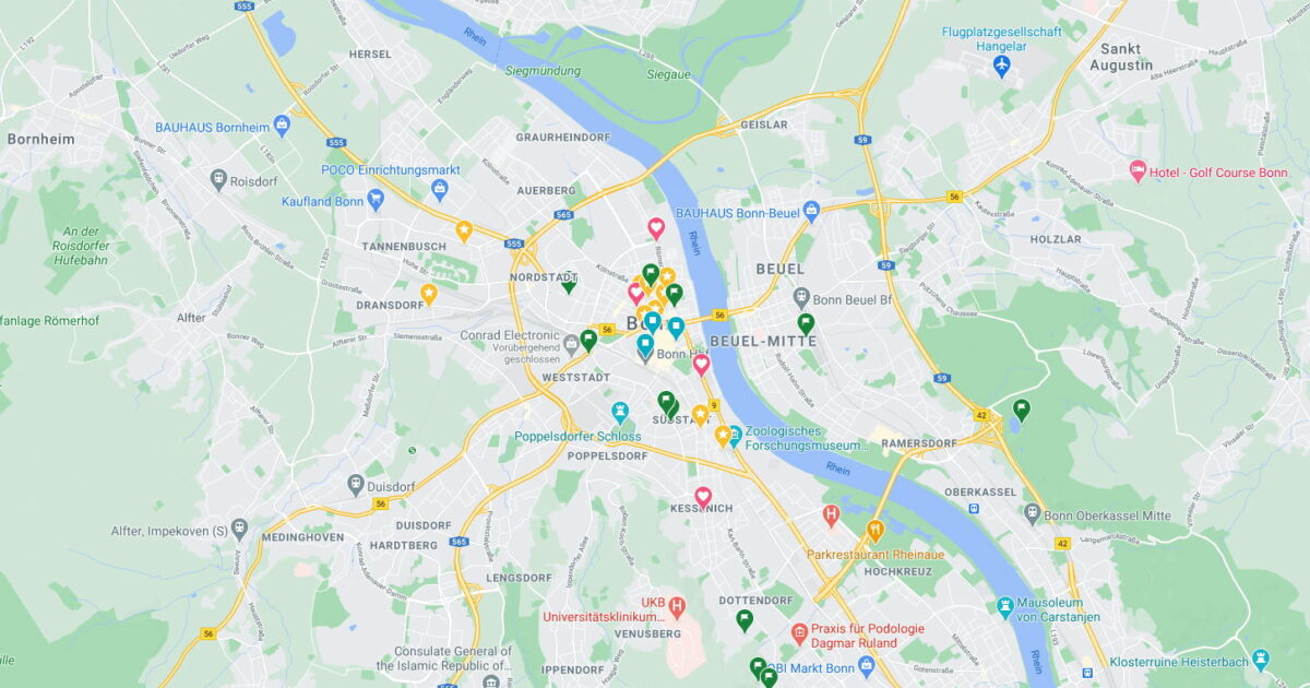 Google Maps Pins Bonn