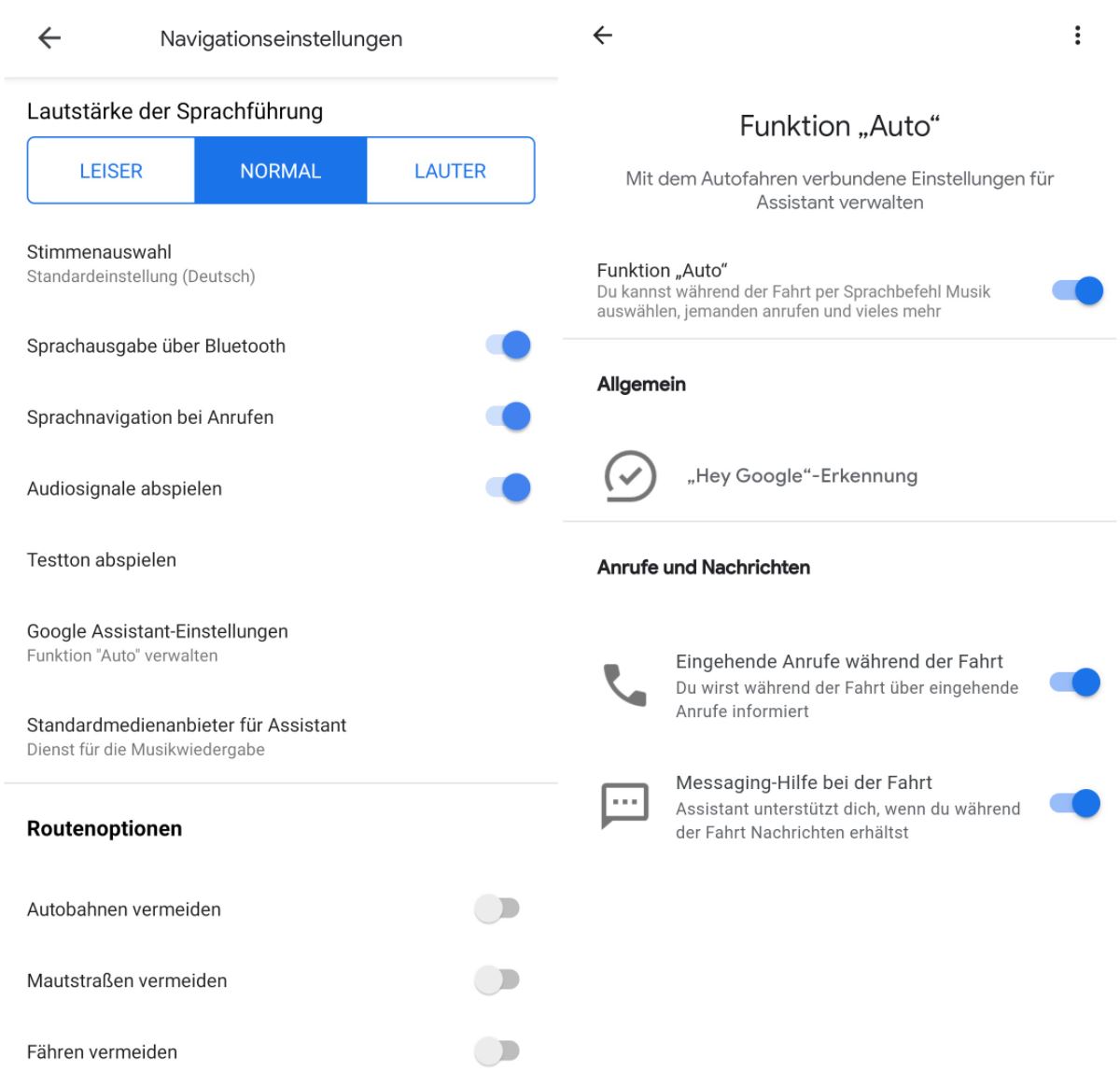 Google Maps Funktion Auto