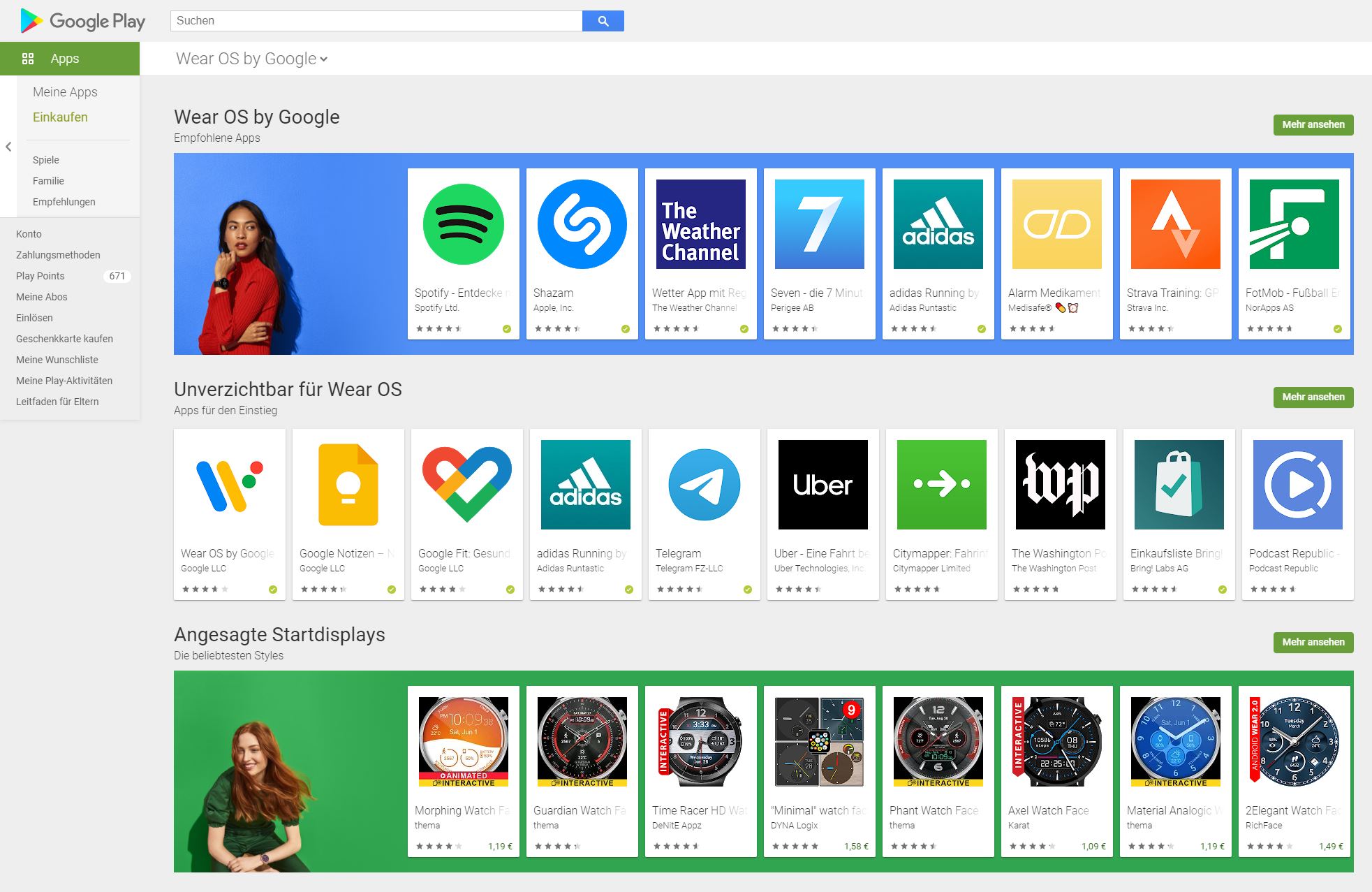 play store for wear os