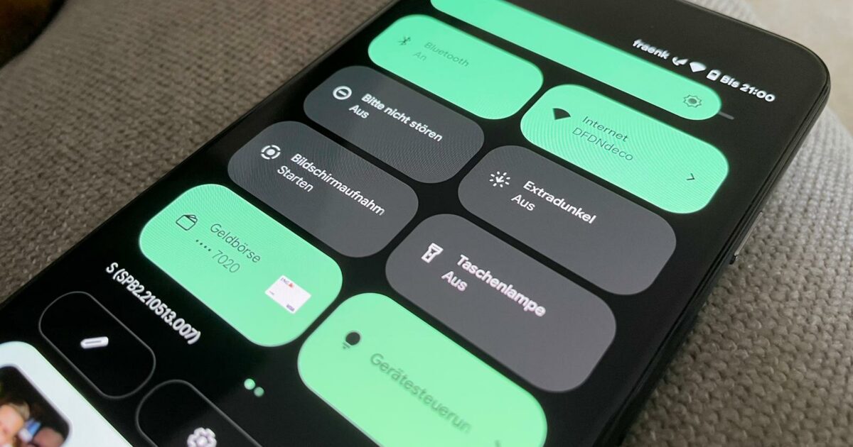 Android 12 Schnelleinstellungen