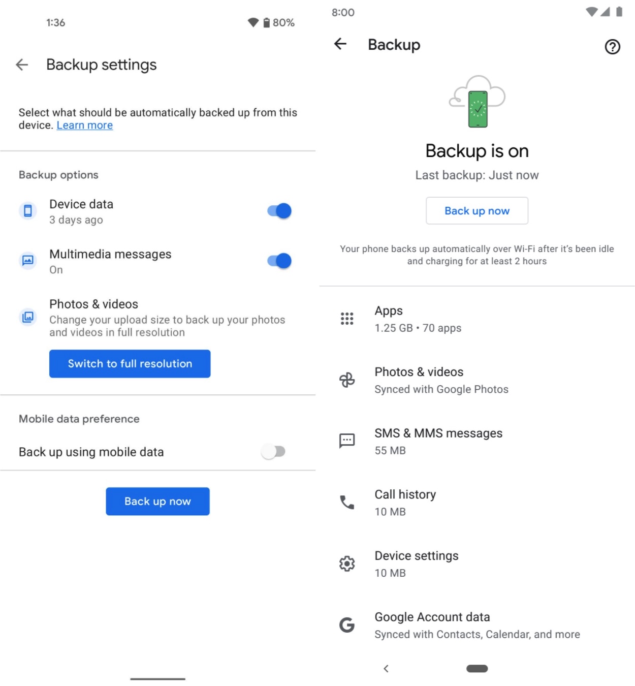 Android Sicherung Google One Neu Vergleich