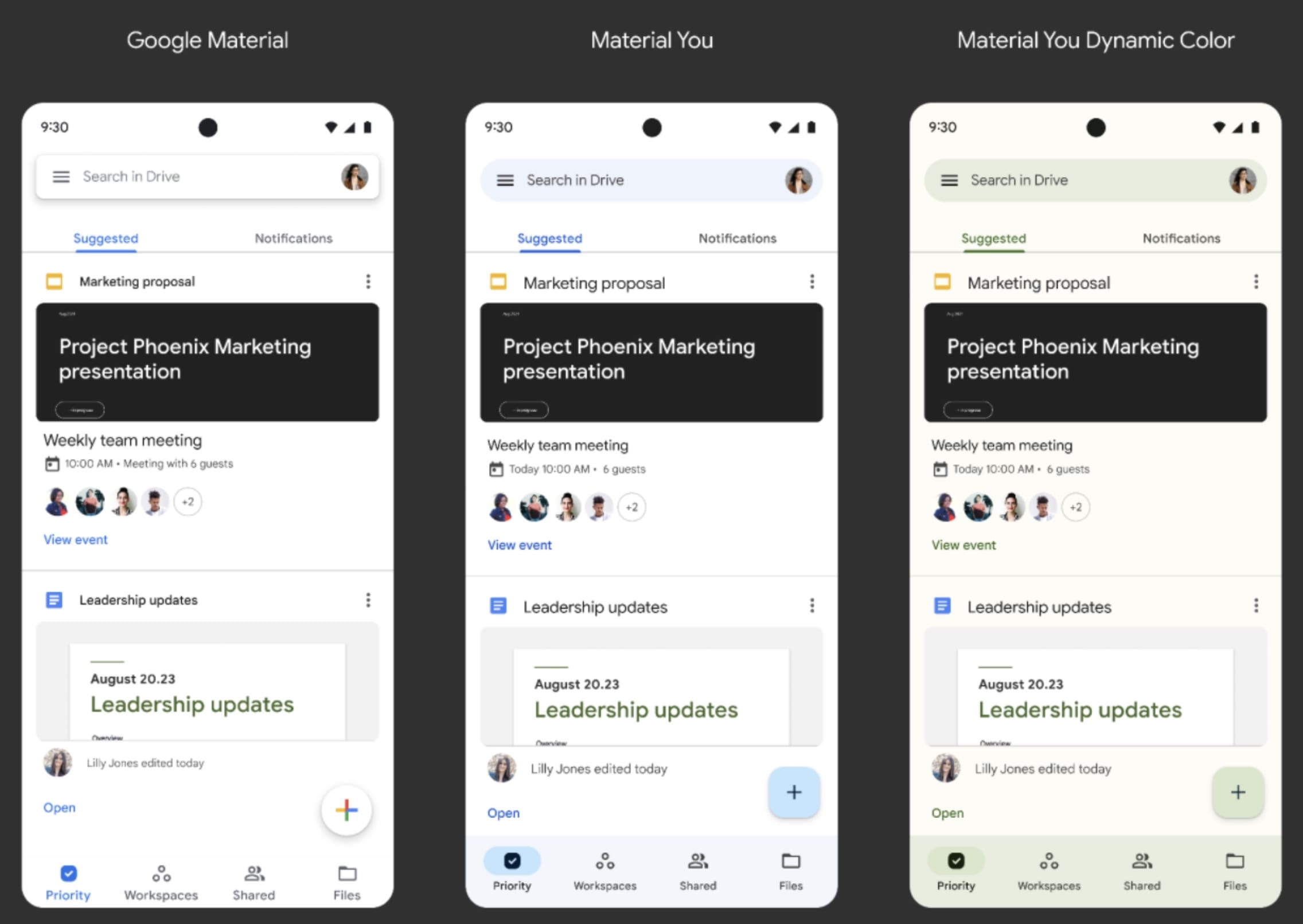 Google Workspace Apps Material You3