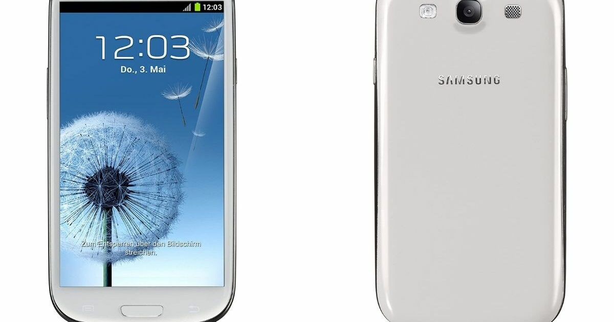 Samsung Galaxy S3 White Header