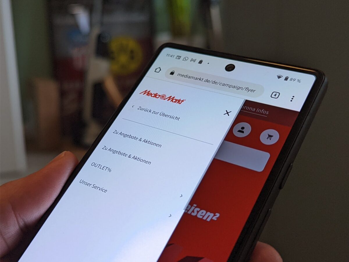 Mediamarkt Webseite Head