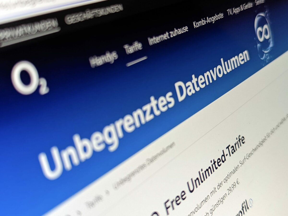 O2 Free Unlimited Tarife