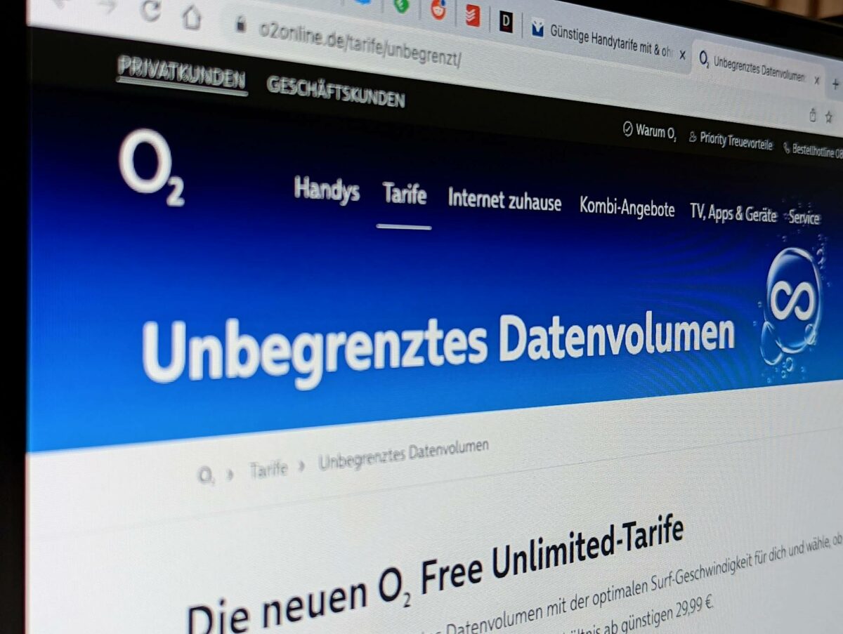 O2 Unbegrenztes Datenvolumen
