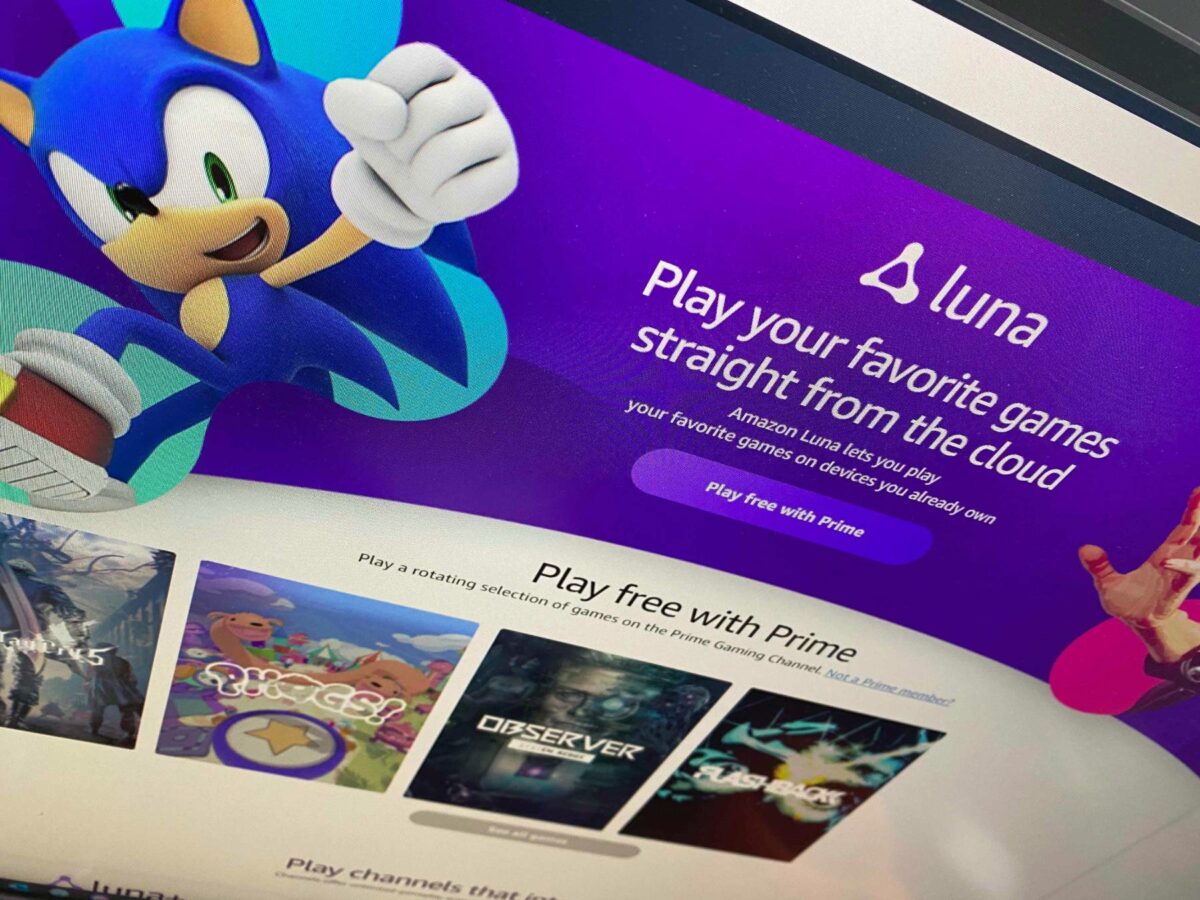 Amazon Luna Foto Bildschirm Header