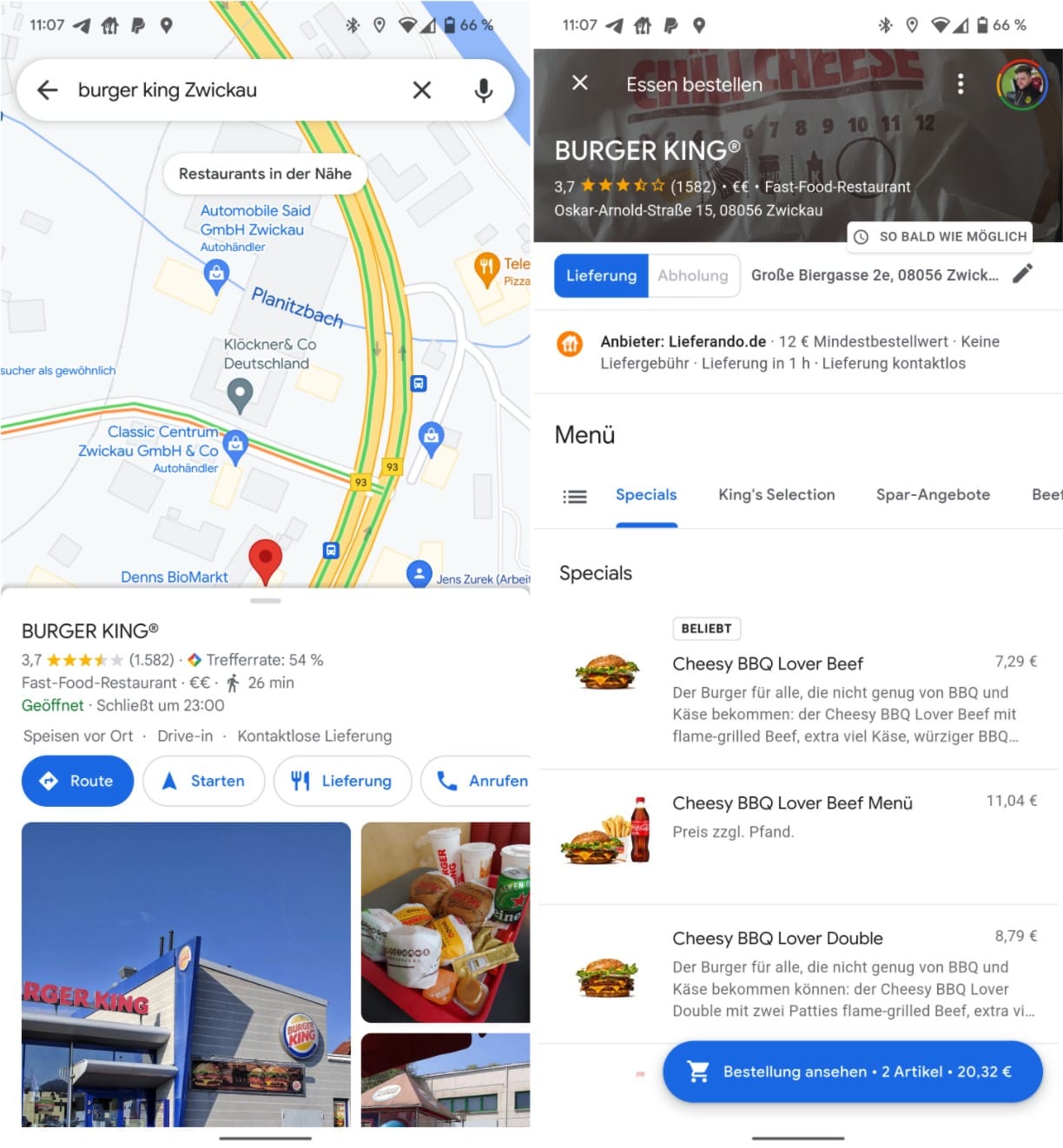 Essen Bestellen Google Maps