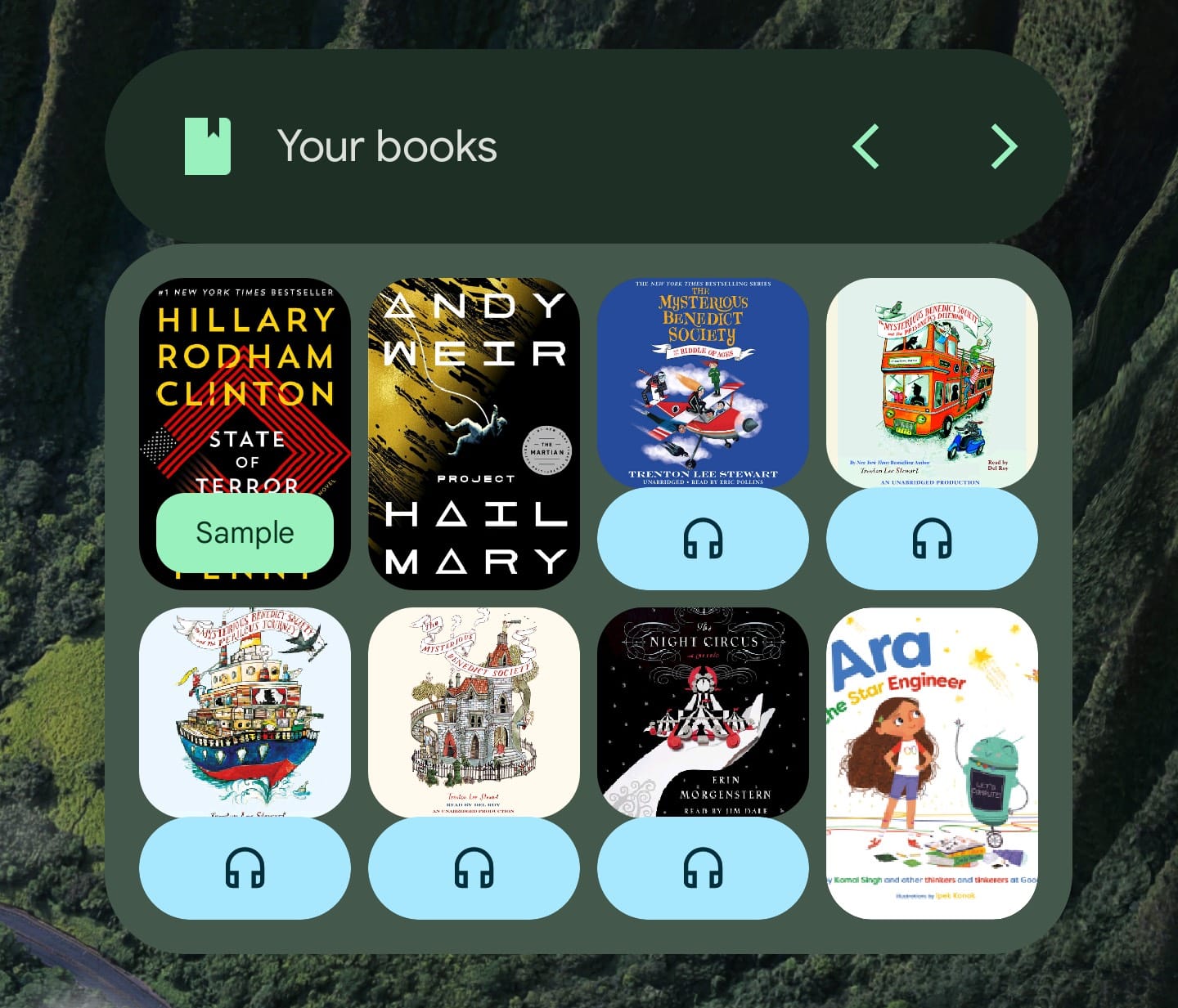 Google Play Buecher Material You Widget