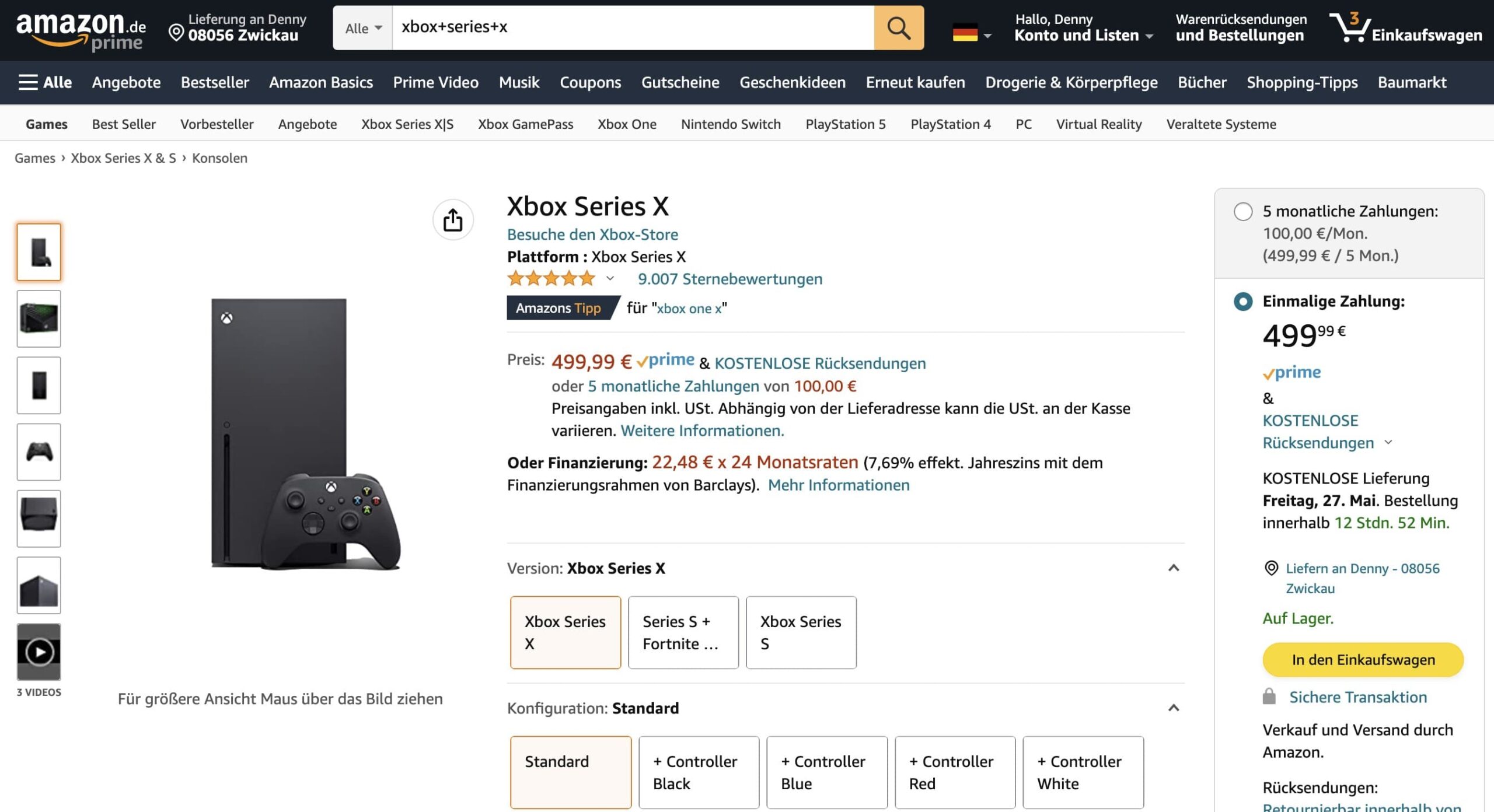 Xbox Series X Lieferbar Durch Amazon