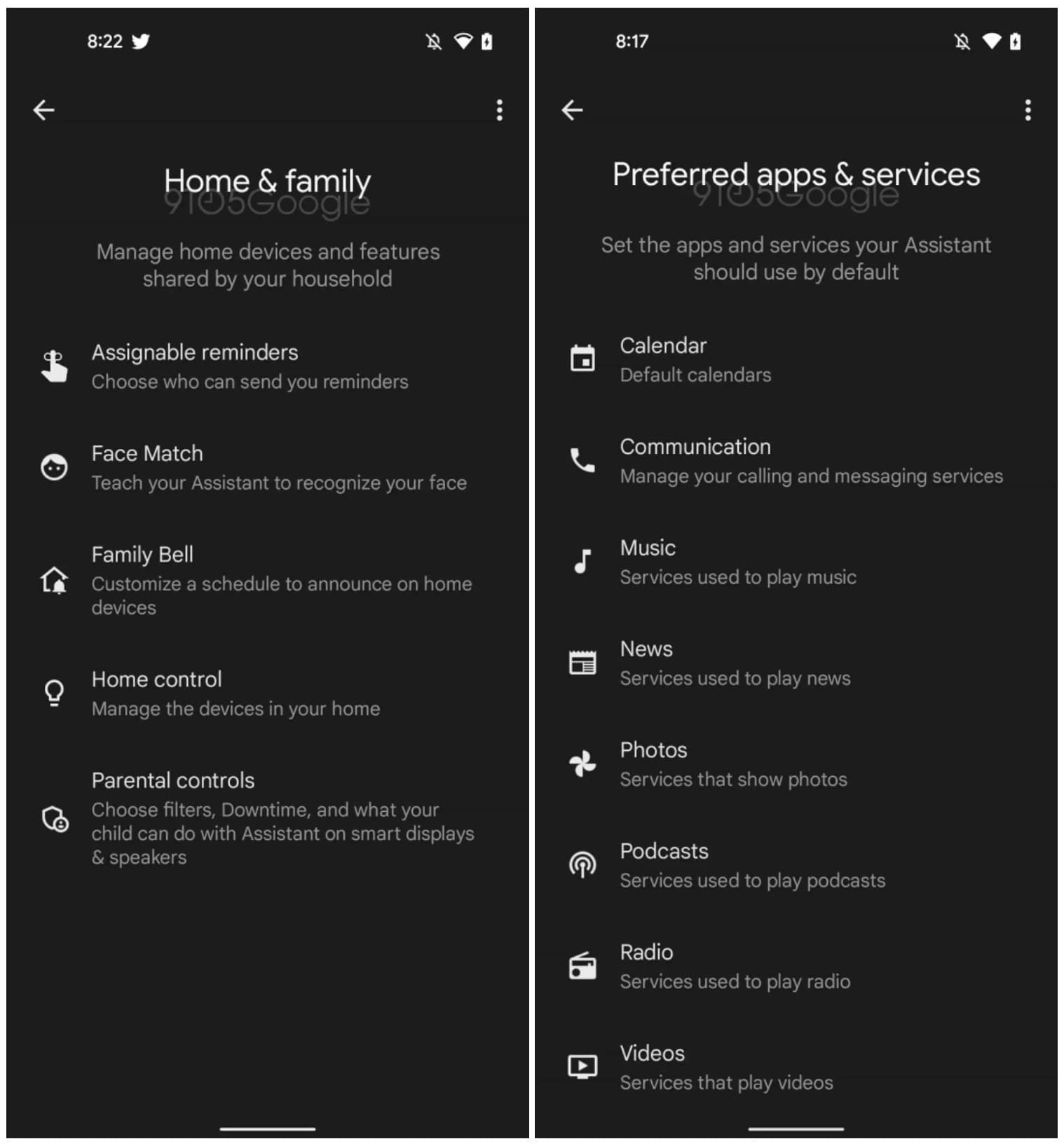 Google Assistant Neue Einstellungen Beispiel