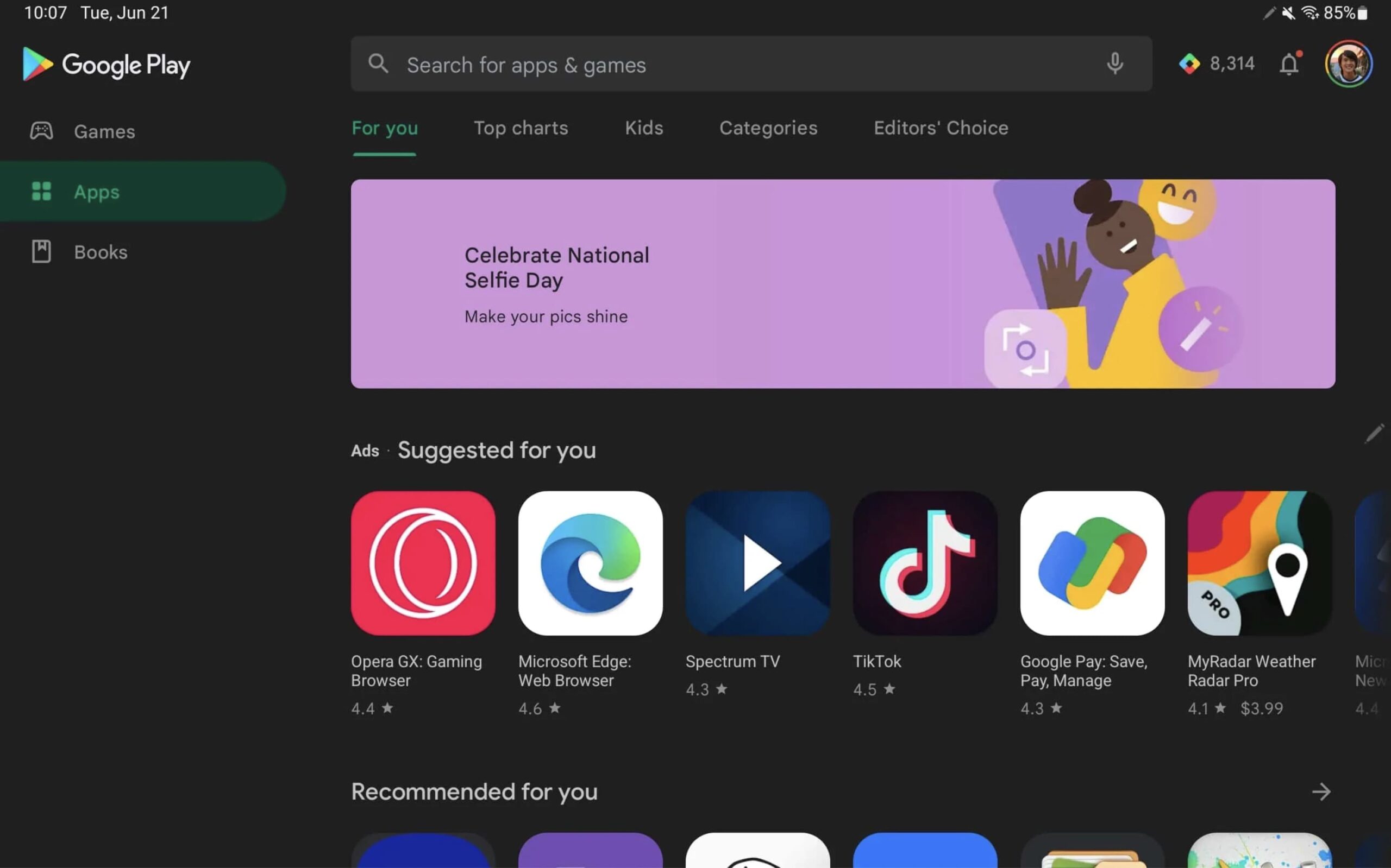 Google Play Store für Tablets und Chromebooks aufgemöbelt