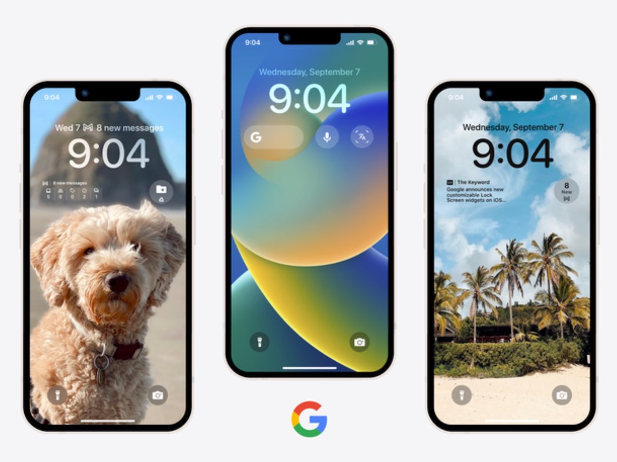 Google-Apps erhalten Widgets für den iOS-Sperrbildschirm