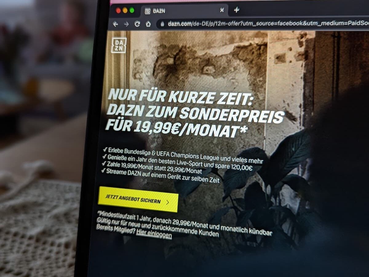 Dazn 12 Monats Angebot 1999