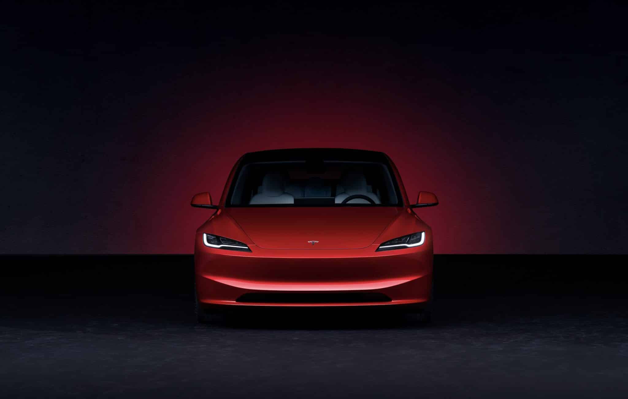 Tesla model 3 frontkamera und 830 km reichweite