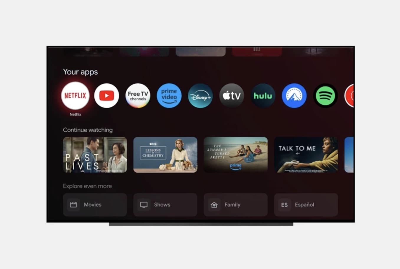 Klick für Vollbild-Ansicht 🔍 Google TV Hero