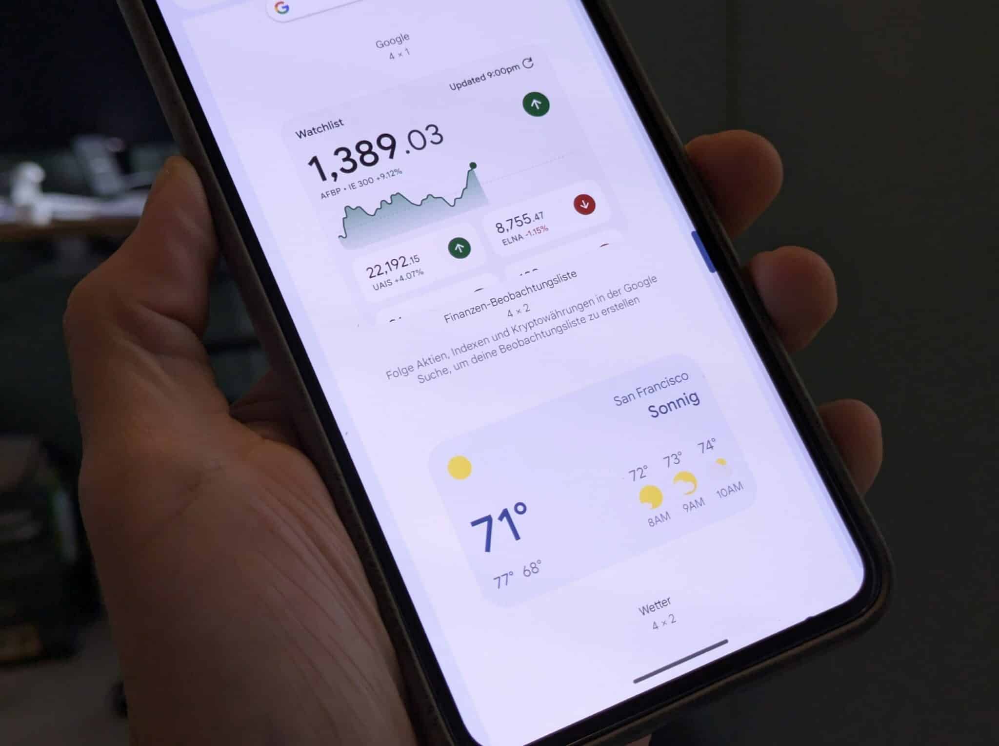 Klick für Vollbild-Ansicht 🔍 Widgets Android Hero