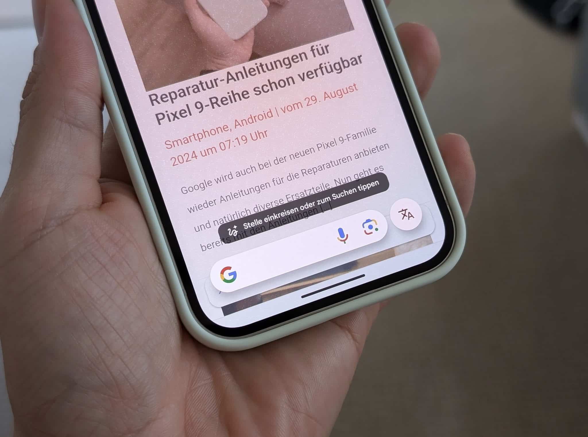 Circle to Search, Stelle einkreisen zum Suchen Hero
