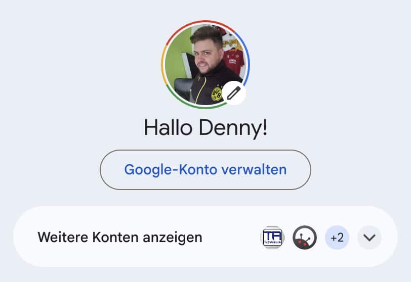 Konto Wechsler Google Webseite