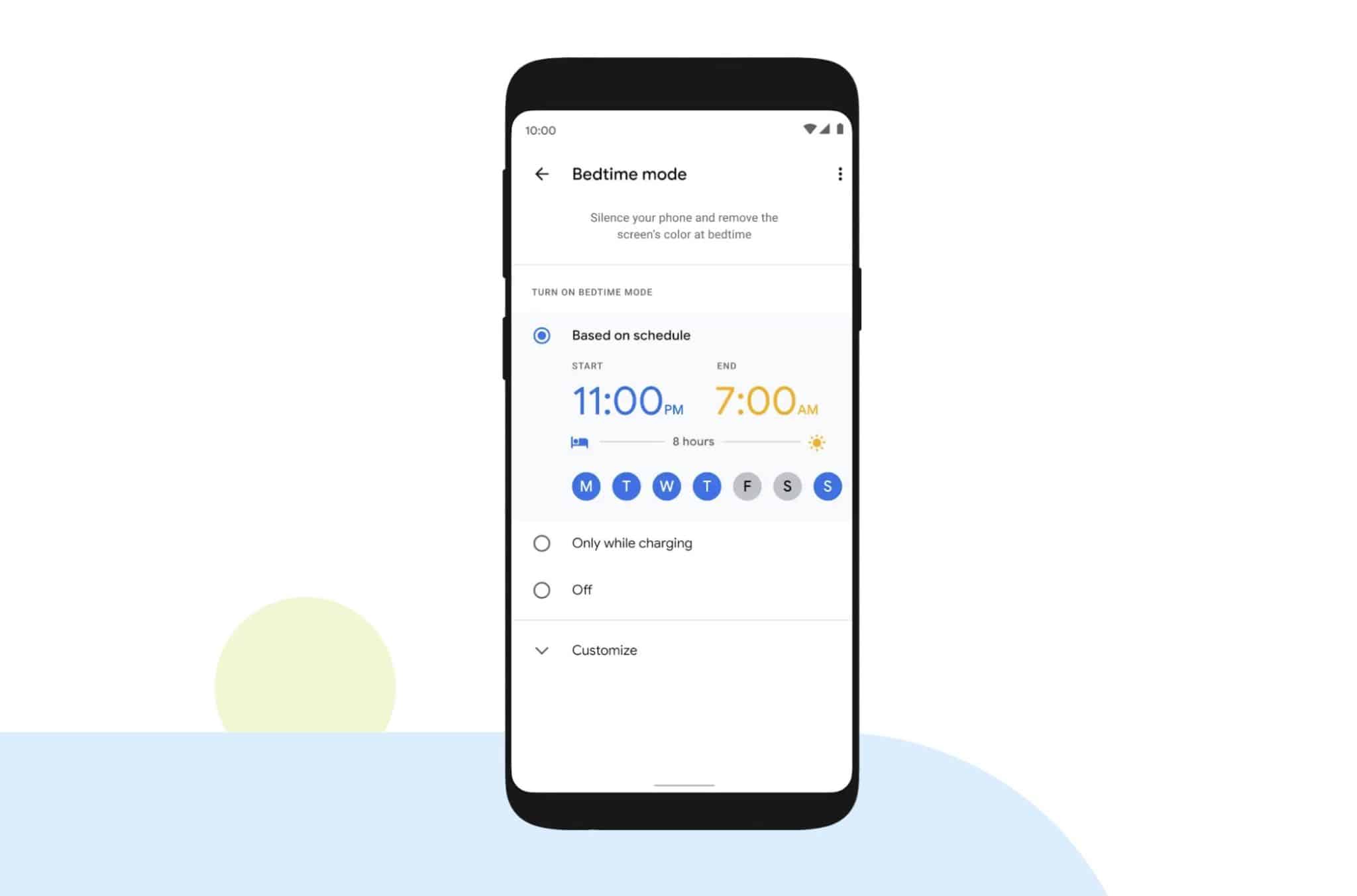 Digital Wellbeing Schlafenszeit
