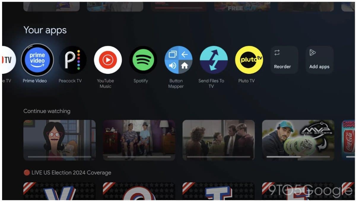 Klick für Vollbild-Ansicht 🔍 Google TV Icon Installationsfortschritt