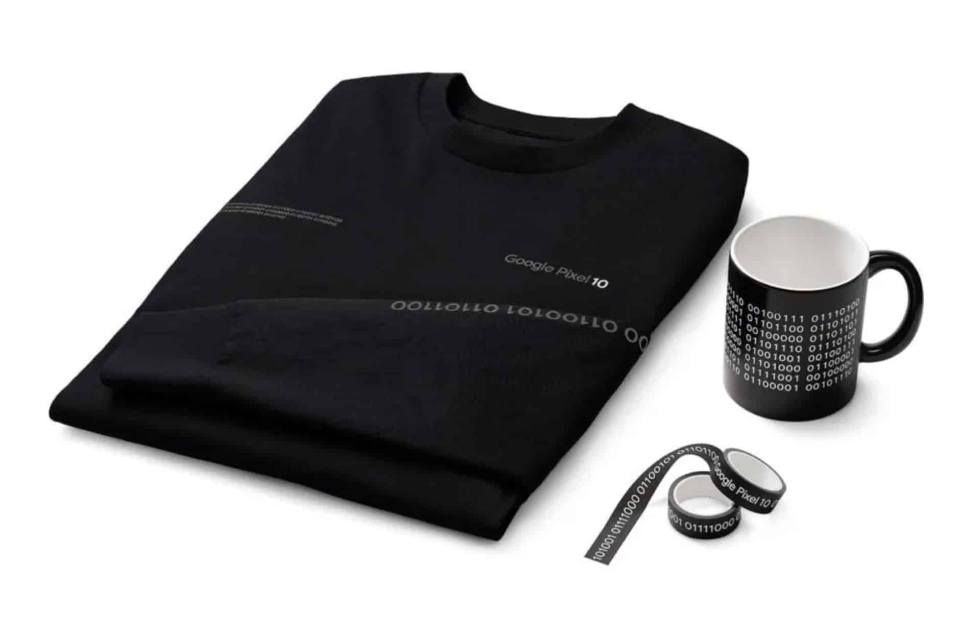 Google Pixel 10: Exklusive Merchandise-Kollektion mit Shirt, Becher und ...